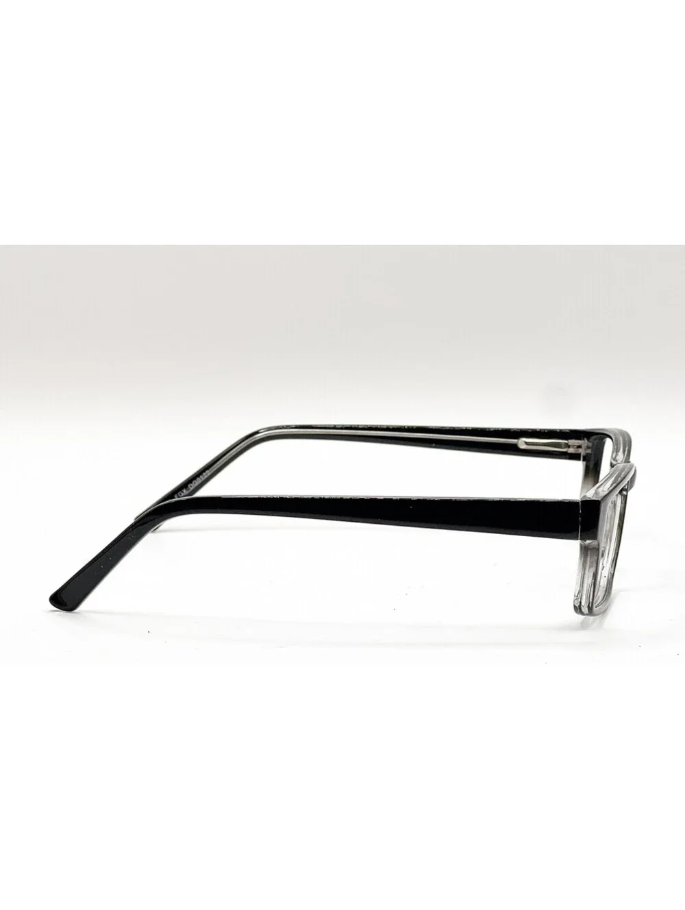 Fgx DG0122 L7006 Black/Crystal Rectangle Authentic Eyeglass Frames 55-17